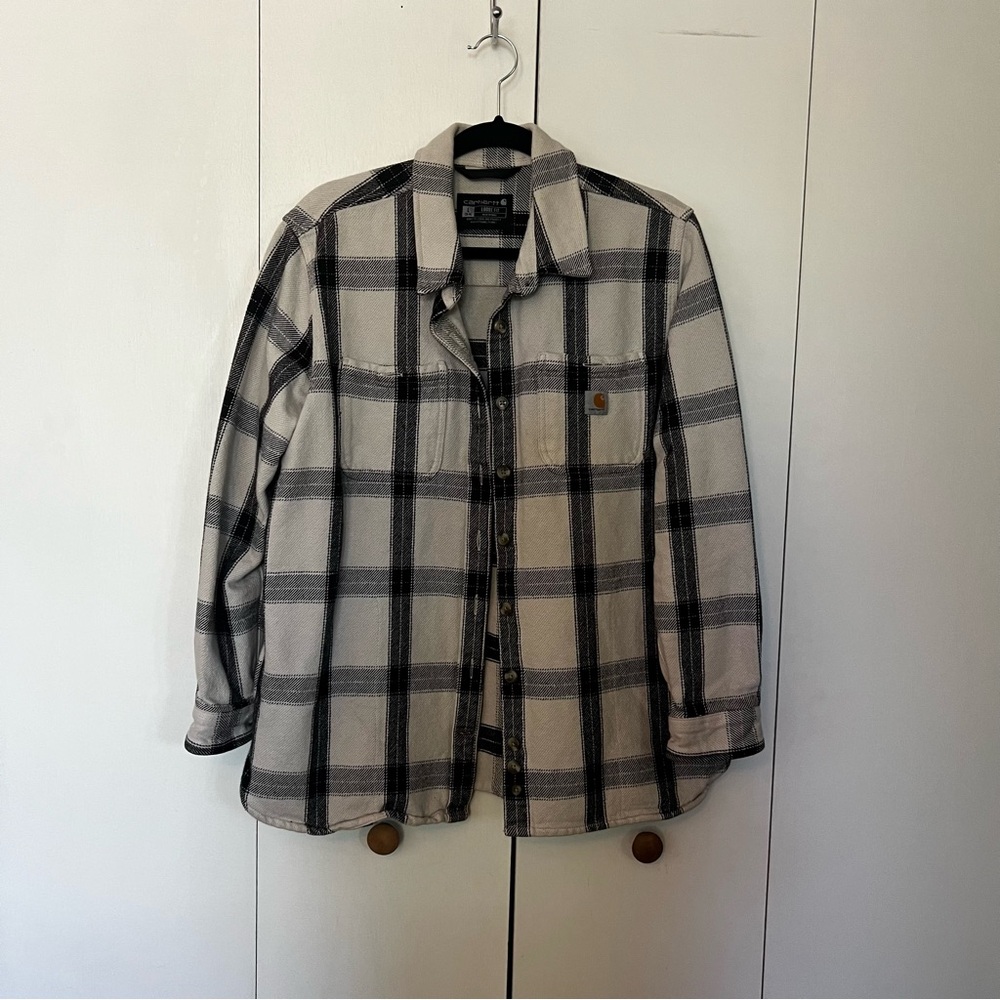 Plaid Button-Up Shirt